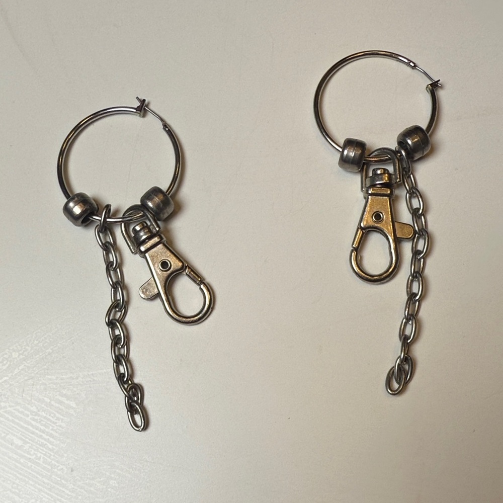 Silver Chain Earrings